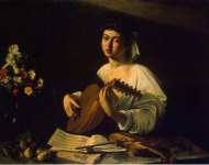 Caravaggio Michelangelo Merisi da Lute-Playe - Hermitage